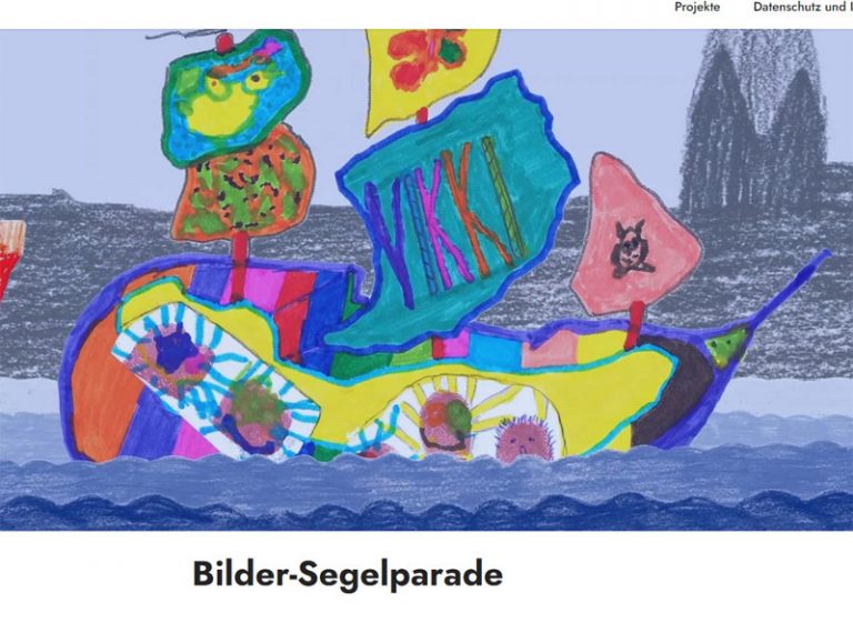 Aktion für Kinder: Selbst gemalte Schiffe stechen bei der Bilder-Segelparade in See